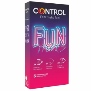 Control Feel Fun Mix 6 pcs - Anatomic Mixed Textures & Ultra-Thin Condoms