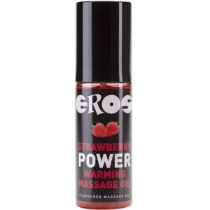 EROS Power Strawberry Warming Massage Oil 100ml - Heating Edible Formula