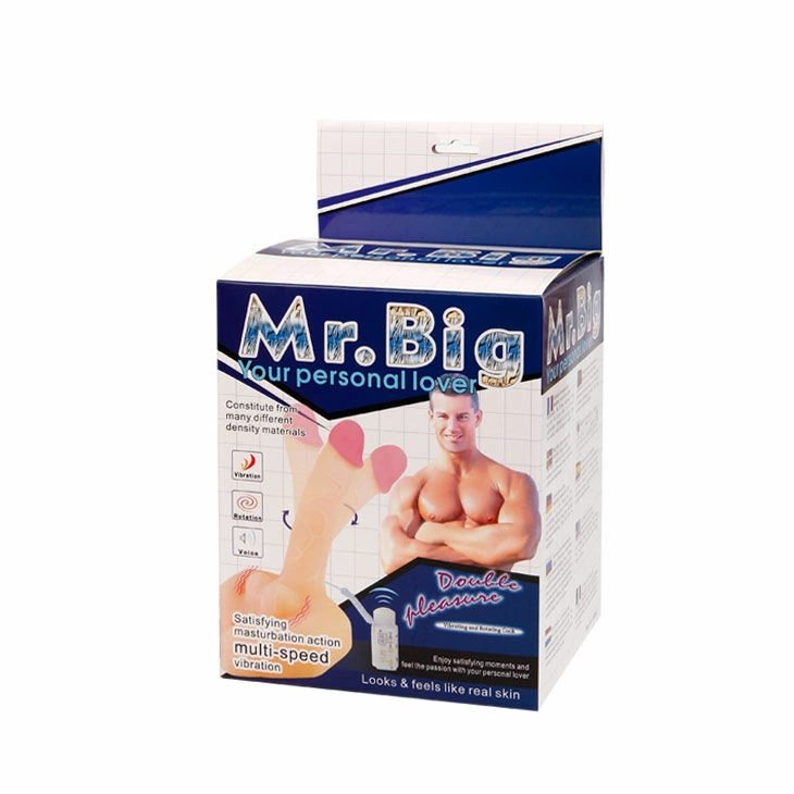 „Baile Mr. Big Anatomical Intimate Machine“ su vibracija ir valdymu balsu, „Flesh“.