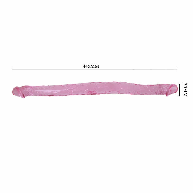 Baile Double Dong Lilac 44.5 cm - Flexible Dual-Ended Intimate Model