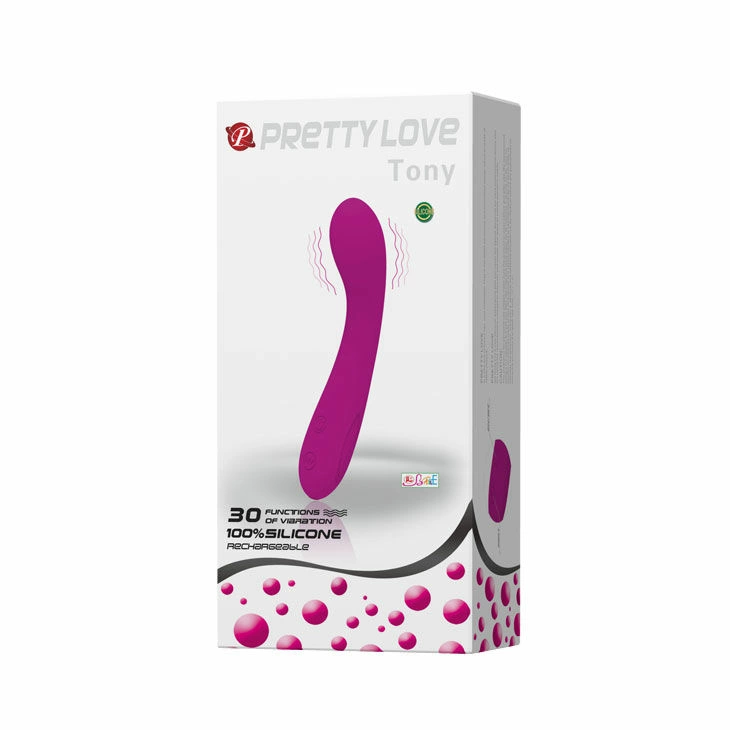 Pretty Love Tony Lilac Rechargeable Dual-Motor Silicone Massager 15cm