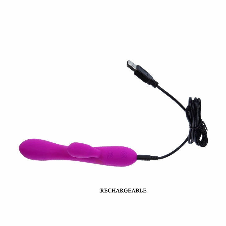 Pretty Love Victor Rechargeable Dual Motor Vibrator with Flexible Stimulator
