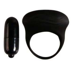 Pretty Love Bertram Black Silicone Vibrating Pleasure Ring 100% Medical Grade
