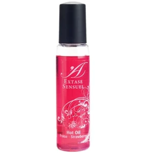 Extase Sensual Strawberry Heating Massage Oil 35ml - Travel Size