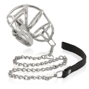 Metal Hard Stainless Steel Anatomic Chastity System with Adjustable Strap