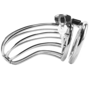Metal Hard Bird Stainless Steel Secure Chastity Cage 36mm Ring Set