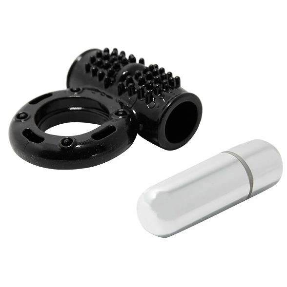 Baile Power Ring Intimate Stimulation System 10-Mode Black TPR
