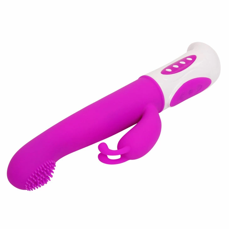 Pretty Love Hugh Rabbit Lilac - Dual Motor Silicone Intimate Device, 22.5cm