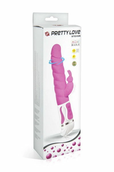 Pretty Love Smart Steven Pink Dual Stimulation System, 27 cm