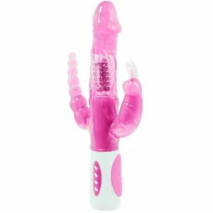 Baile Pretty Bunny Triple Rotator - Multi-Zone Vibrating System, Pink