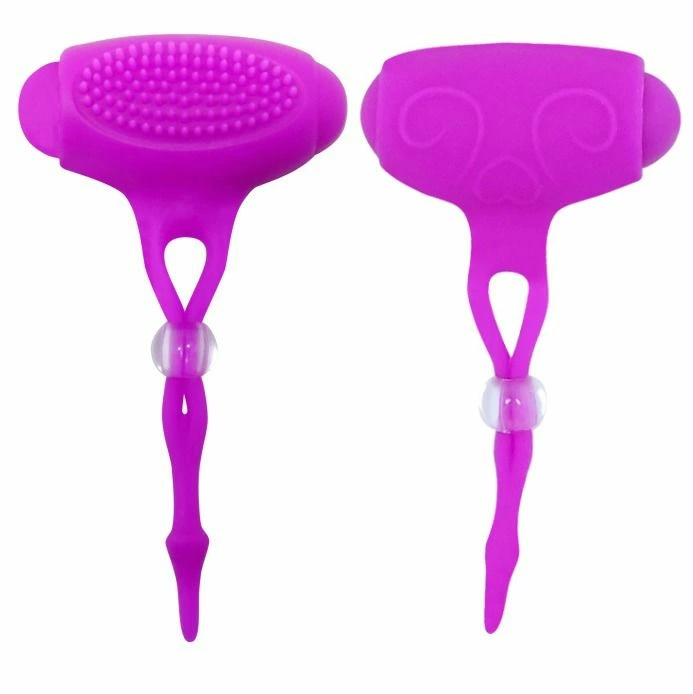 Pretty Love Bancroft Vibrating Silicone Nipple System, 2 pcs, Black