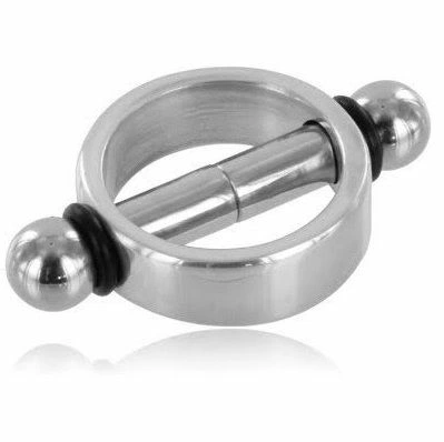 Metalinės kietos magnetinės sistemos spenelių žiedai nerūdijančio plieno pora 3,1 cm
