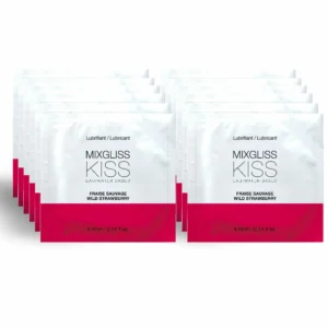 Mixgliss Water-Based Lubricant Strawberry 12x4ml Single-Dose Pack EU