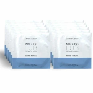 Mixgliss Natural Water-Based Lubricant 12x4ml Single-Dose Packs Unscented