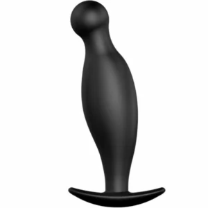 Pretty Love Silicone Anal Plug 11.7 cm Black Ergonomic Handle Design