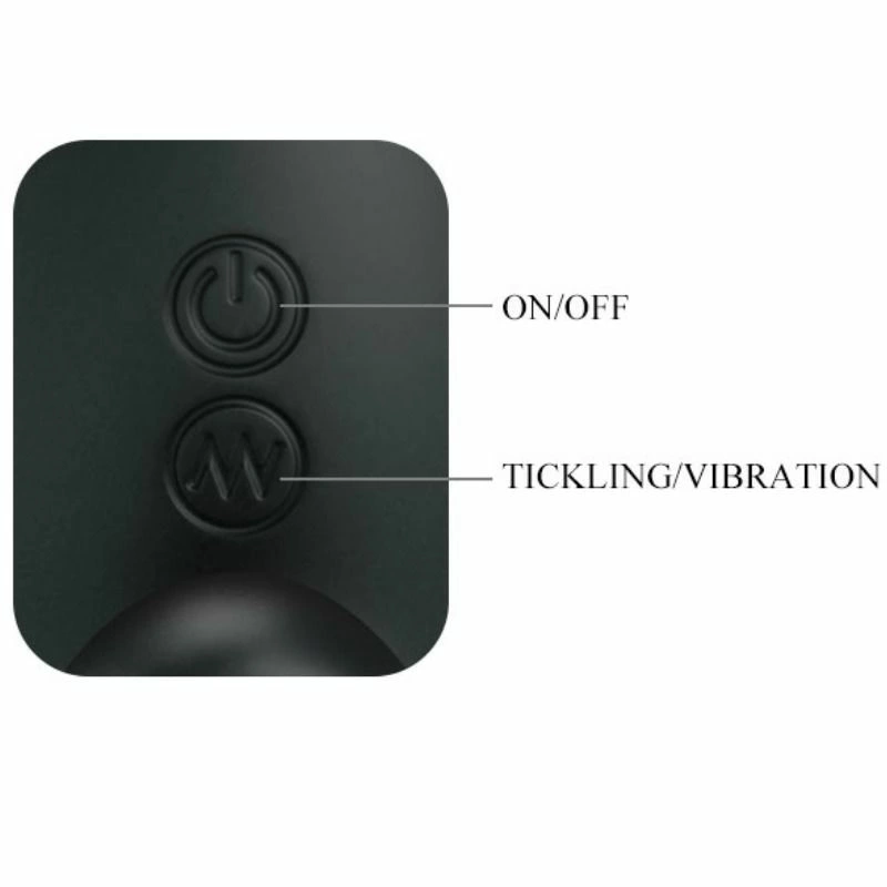 Pretty Love Prostate Model Vibrating Intimate Device, Silicone, Black