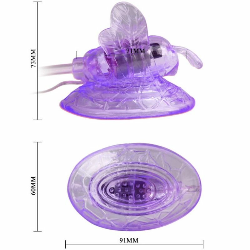 Baile Lilac Butterfly Intimate Vibrating Device with Adjustable Modes