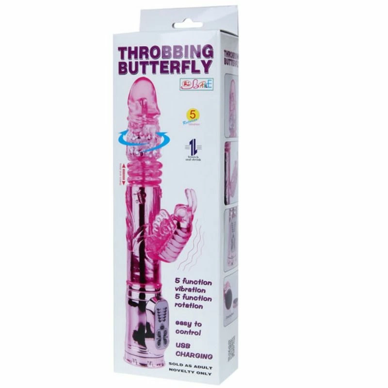 Baile Intimate Rotating Butterfly Model - USB Rechargeable, Pink