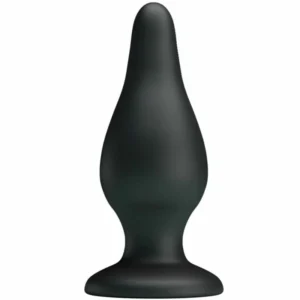 Pretty Love Ergonomiškas silikoninis intymus kištukas juodas 15,4 cm su siurbimo pagrindu
