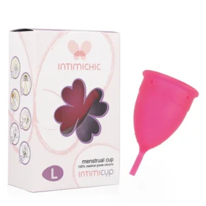 Intimichic Menstrual Cup L Medical Grade Silicone - Reusable Comfort