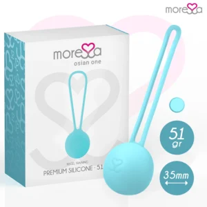 MORESA Osian One Premium Turquoise Silicone Pelvic Floor Trainer 51g