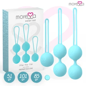 Moressa Osian Premium Pelvic Trainer Set Turquoise Silicone 3 Sizes