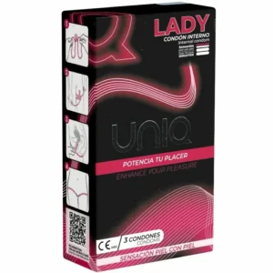 Uniq Lady AT-10 Moterų apsauga be latekso su nėrinių keliaraiščiais 3 pak.