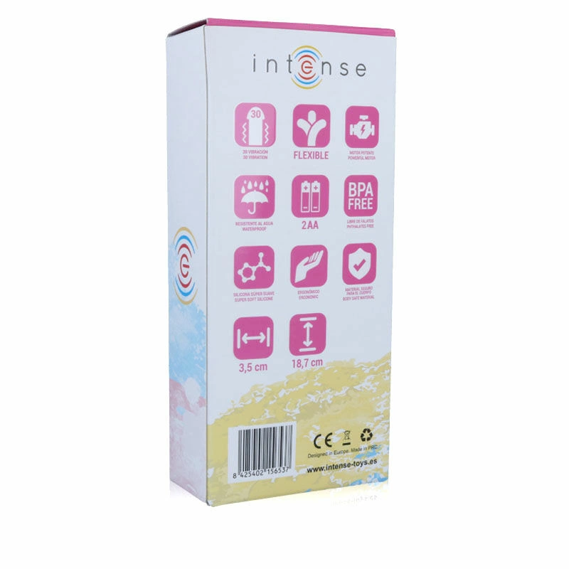 Intense Leo Pink Silicone Dual-Motor Flexible Intimate Device 18.9cm