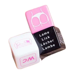 Secret Play Game Set - 3-Piece Dice for Couples, Multilingual Edition