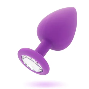 INTENSE Shelki S Lilac – silikoninis kištukas su deimantinio stiliaus pagrindu, mažas