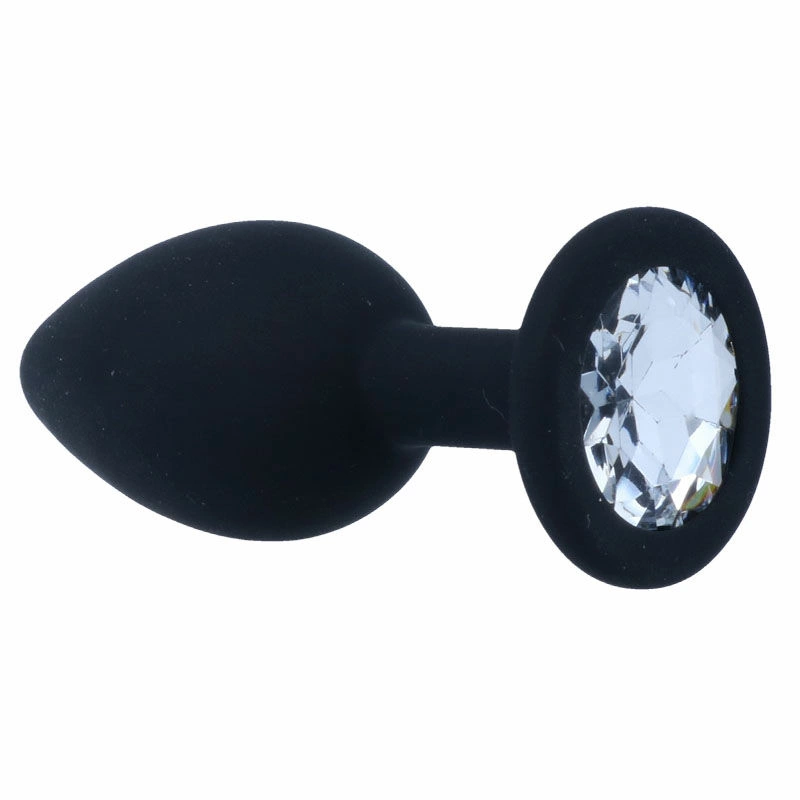 INTENSE SHELKI S silikoninis analinis kištukas, juodas 7,2 cm, medicininis