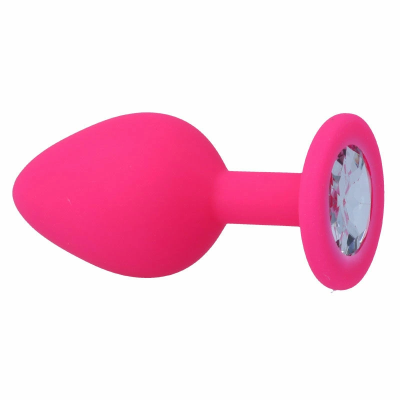 INTENSE Shelki M silikoninis kištukas Fuchsia 8 cm - patogumas ir elegancija