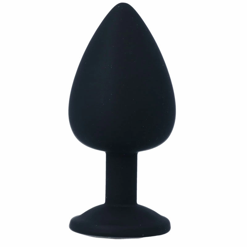 Intense Shelki L Plug Black - medicininis silikonas, ergonomiškas, 9,2 cm