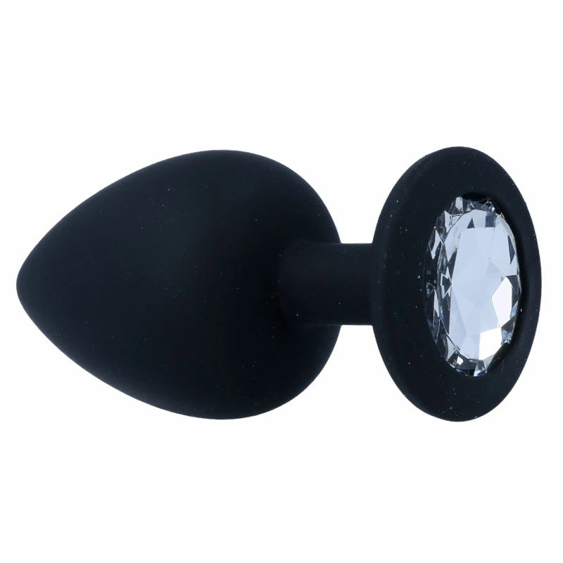 Intense Shelki L Plug Black - medicininis silikonas, ergonomiškas, 9,2 cm