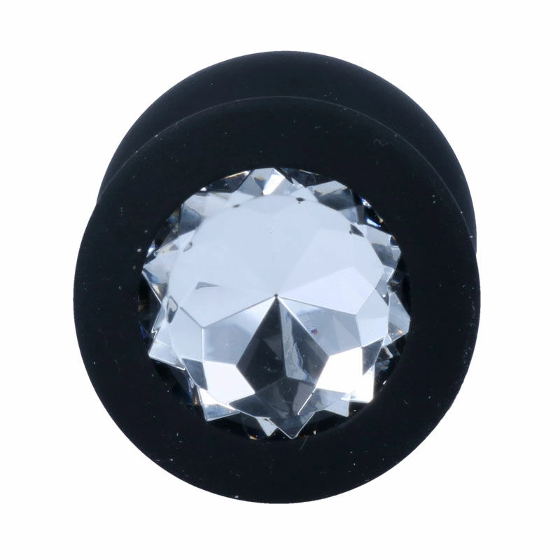 Intense Shelki L Plug Black - medicininis silikonas, ergonomiškas, 9,2 cm