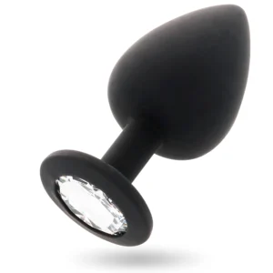 Intense Shelki L Plug Black - medicininis silikonas, ergonomiškas, 9,2 cm