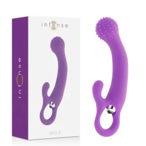 Intense Naila Vibrating Silicone Device Lilac 17.5cm Waterproof