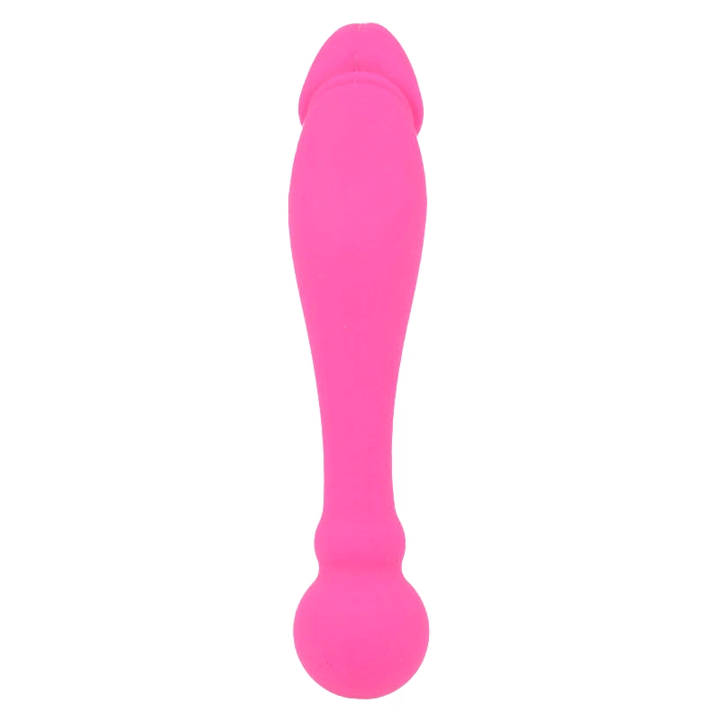 INTENSE Silicone Rick Dual-Sided Pink Flexible Massager 18cm