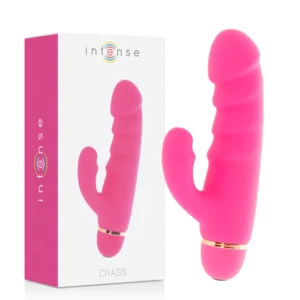 Intense Crass 20-Speed Silicone System Pink 17.5cm Ergonomic Design