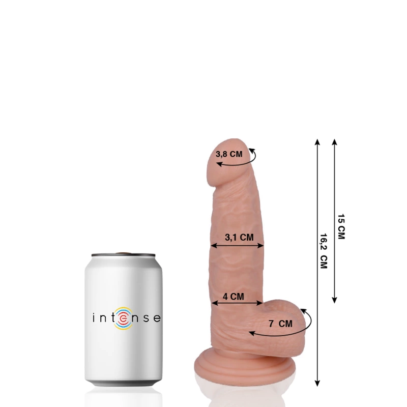 MR INTENSE Model 4 - Anatomical Silicone System, 16.2 cm, Natural Tone