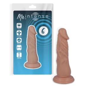 Mr. Intense 6 – Anatomical Intimate Model 16.6 cm with Suction Cup, Natural