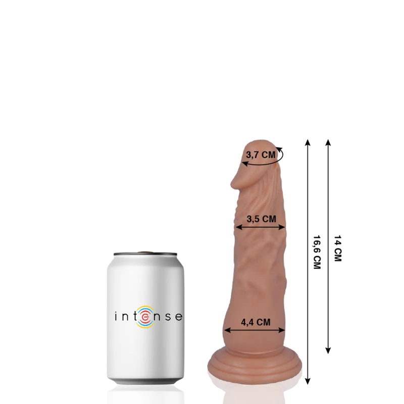 Mr. Intense 6 - Anatomical Intimate Model 16.6 cm with Suction Cup, Natural
