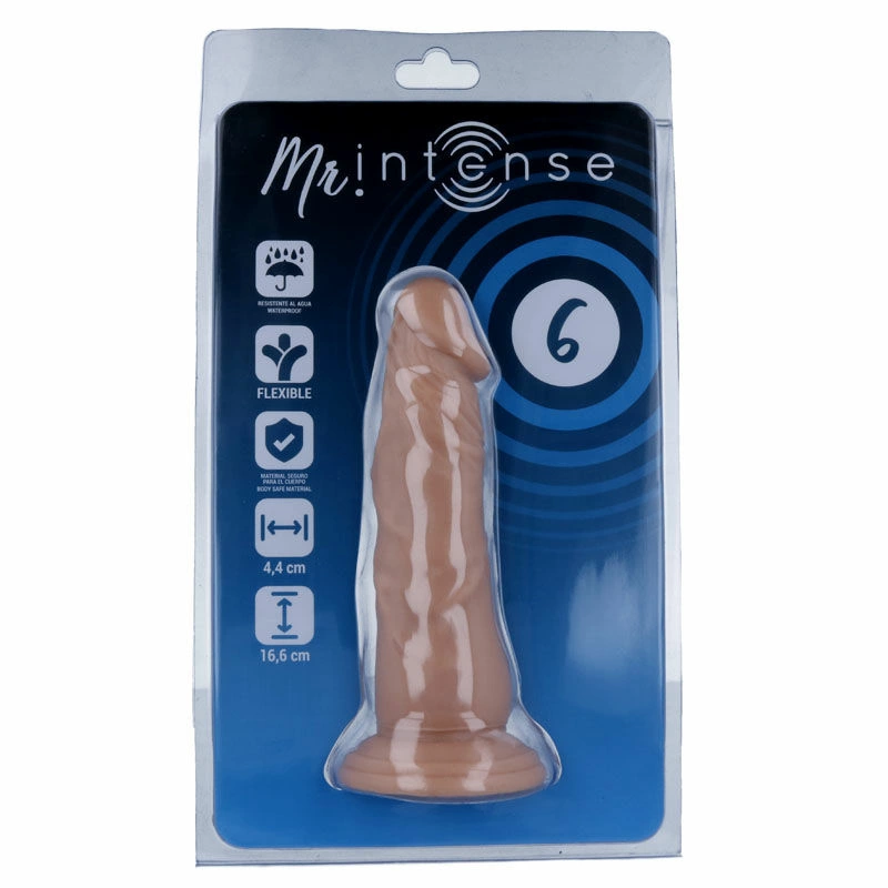 Mr. Intense 6 - Anatomical Intimate Model 16.6 cm with Suction Cup, Natural