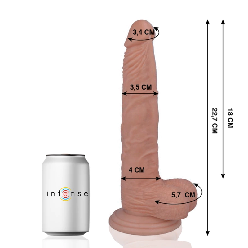 MR INTENSE Model 29 Intimate Machine with Suction Cup 22.7x3.5 cm Beige
