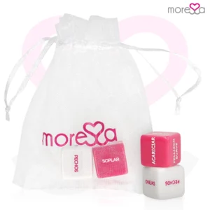 Moressa Dice Game Spanish - Interactive Couple’s Game with Satin Bag