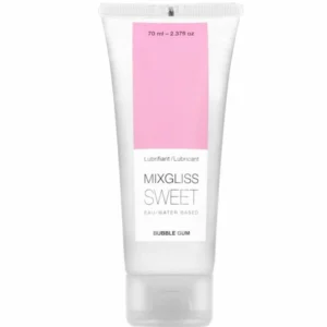 Mixgliss Water-Based Lubricant Bubblegum Scent 70ml Leakproof Bottle
