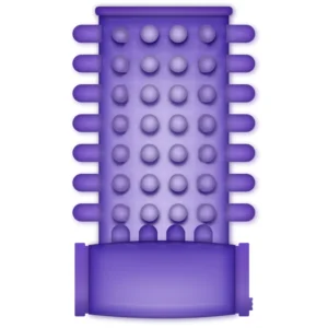 CASUAL LOVE Vibrating Ring Sleeve Purple - Flexible TPR, Adjustable Size