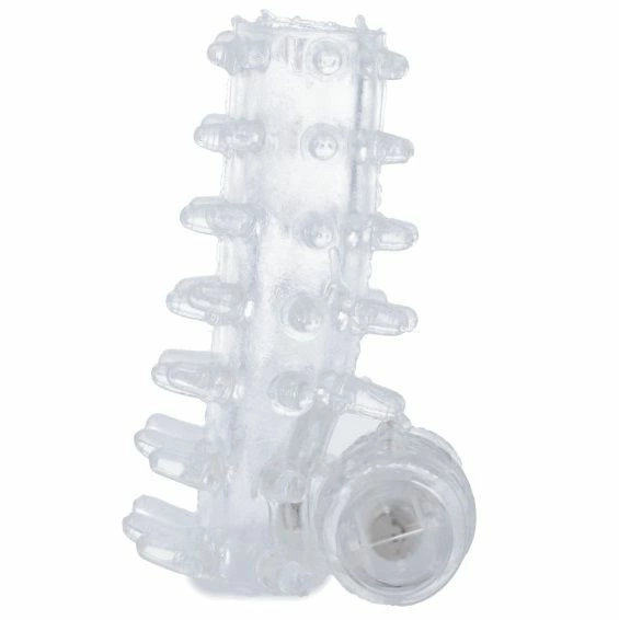 CASUAL LOVE Vibrating Support Ring Transparent TPR Flexible Sleeve