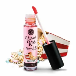 Secretplay Vibrant Kiss Edible Lip Gloss Sweet Popcorn 6g