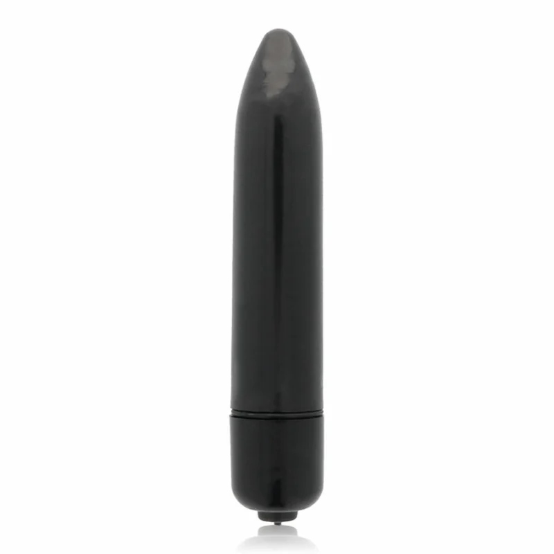 Glossy Brilliant Thin Vibe Black 87mm - Discreet Water-Resistant Model